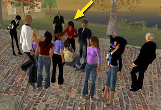 My Alternative Learning Environments graduate students and me in SecondLife