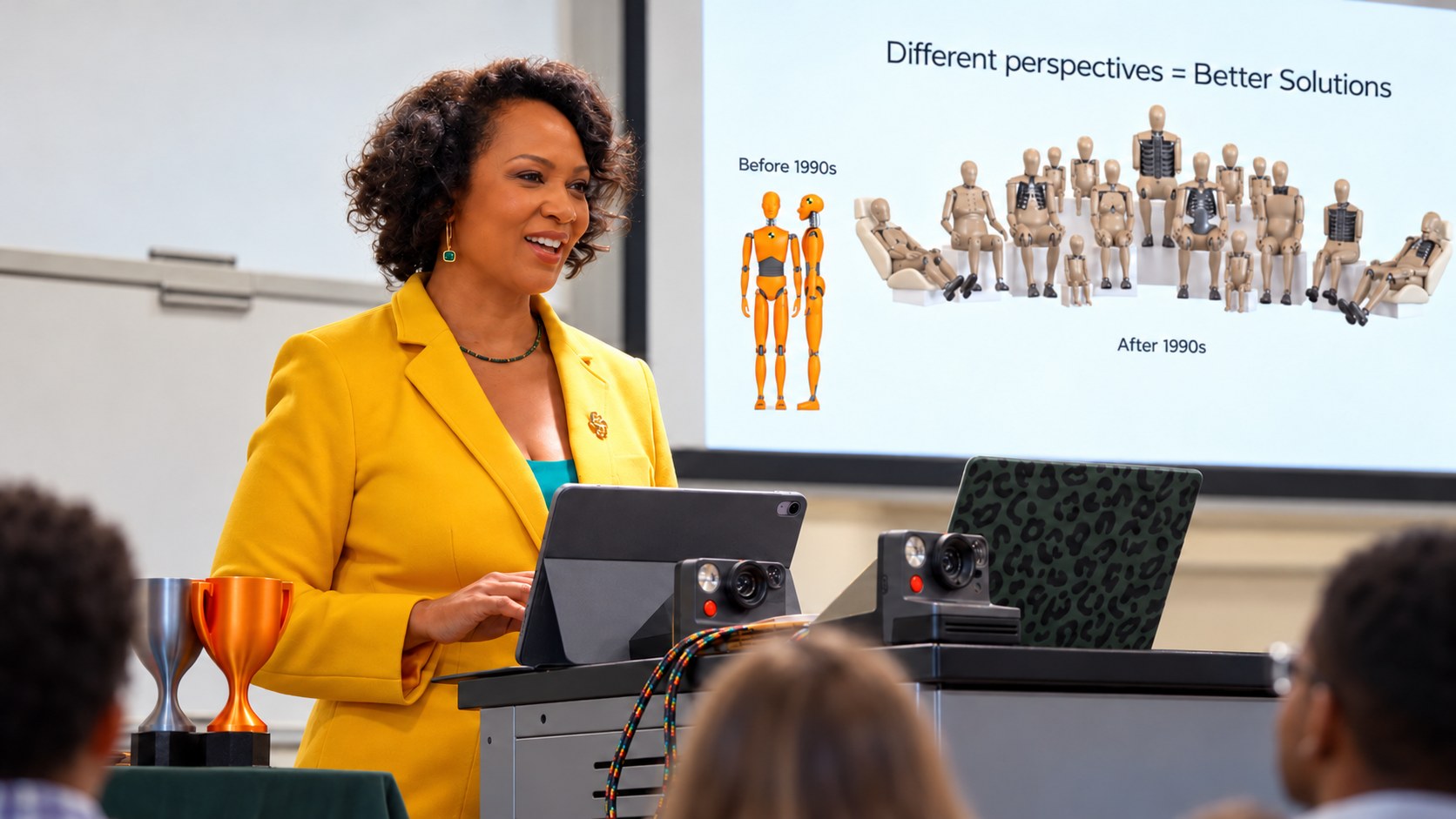 Dr. Roby delivering a keynote at the CSU and AWS AI Summer Camp
